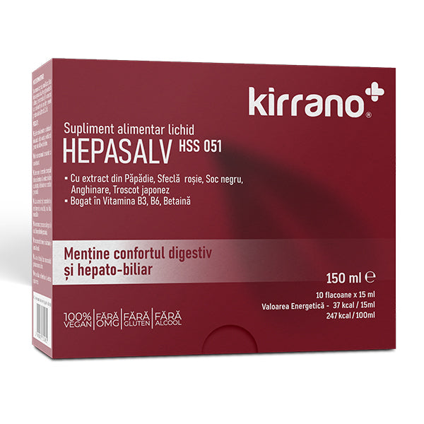 Supliment alimentar: HEPASALV HSS051 cu extract din sfeclă