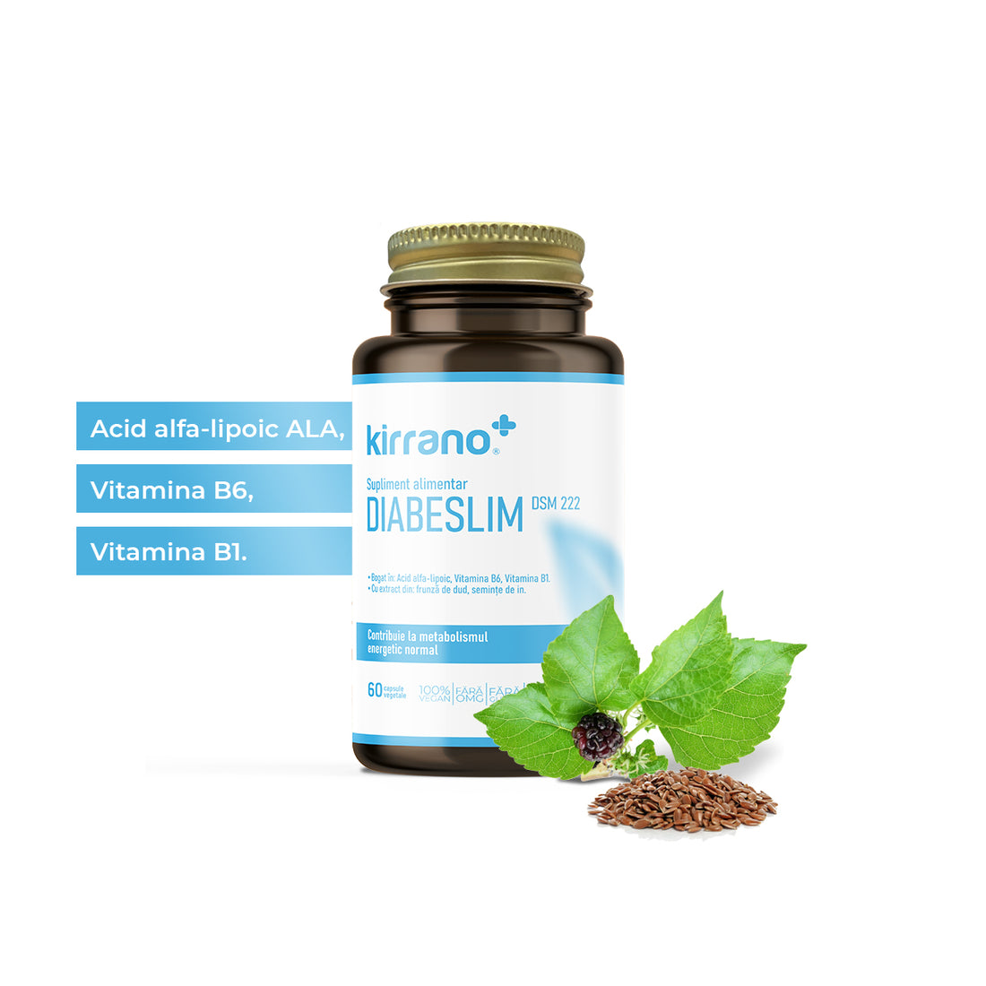 Supliment alimentar: DIABESLIM DSM222 Antioxidant pentru Energie și Sănătate Metabolică