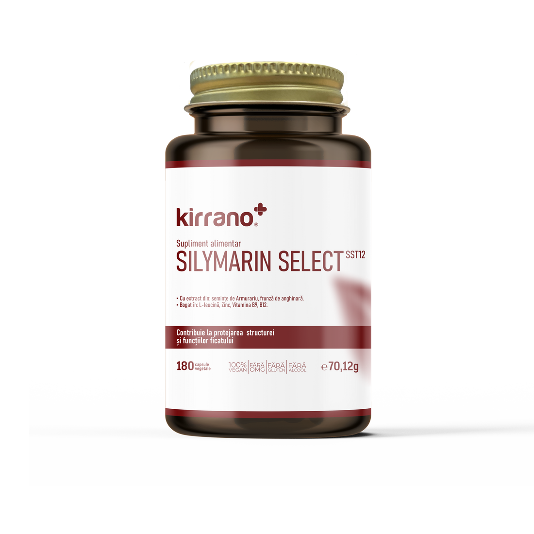 Supliment alimentar: SILYMARIN SELECT SST12-cu extracte esențiale din Armurariu ( Silimarin ≥40%, silibină+ izosilibină≥15%)